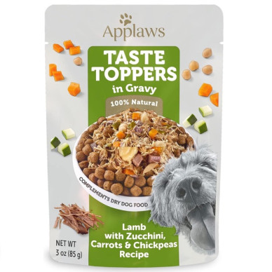 APPLAWS Natural – plic hrană umedă complementară pentru câini, cu miel și vegetale în sos, 85 g